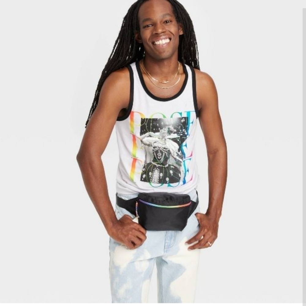 𝅺PRIDE Adult POSE Tank Top White